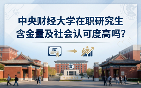 中央财经大学在职研究生含金量及社会认可度高吗？