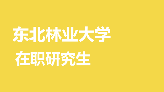 2026年东北林业大学在职研究生报考条件是什么？