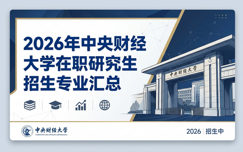 2026年中央财经大学在职研究生招生专业汇总
