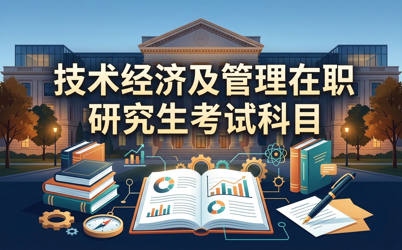 技术经济及管理在职研究生考试科目有哪些？