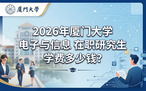 2026年厦门大学电子与信息在职研究生学费多少钱？