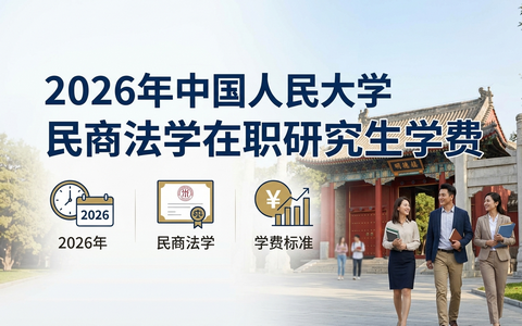 2026年中国人民大学民商法学在职研究生学费多少钱？
