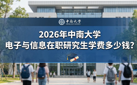 2026年中南大学电子与信息在职研究生学费多少钱？
