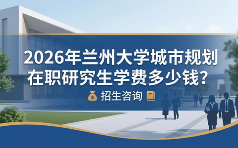 2026年兰州大学城市规划在职研究生学费多少钱？