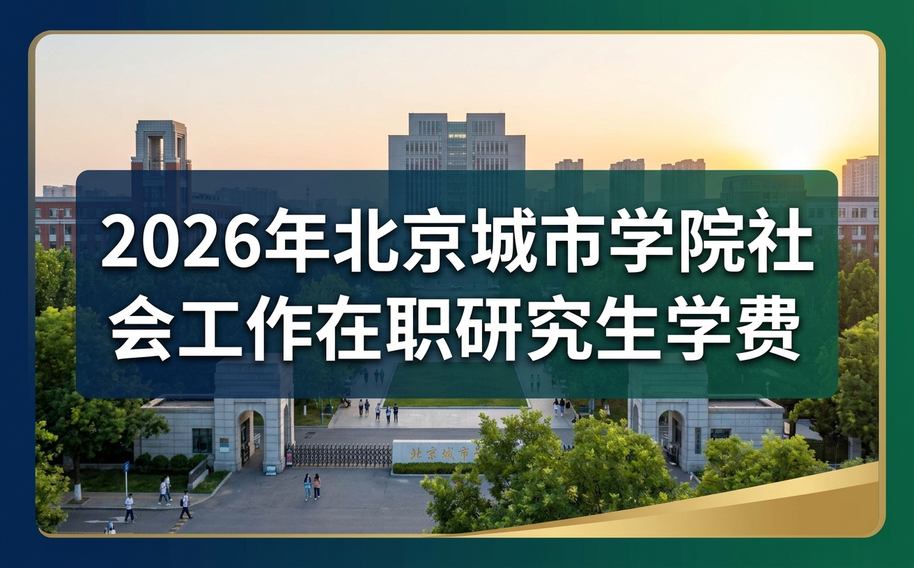 2026年北京城市学院社会工作在职研究生学费多少钱？