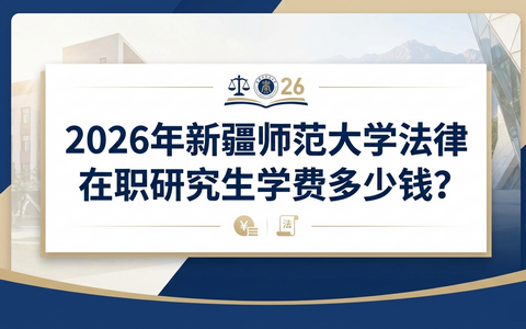 2026年新疆师范大学法律在职研究生学费多少钱？